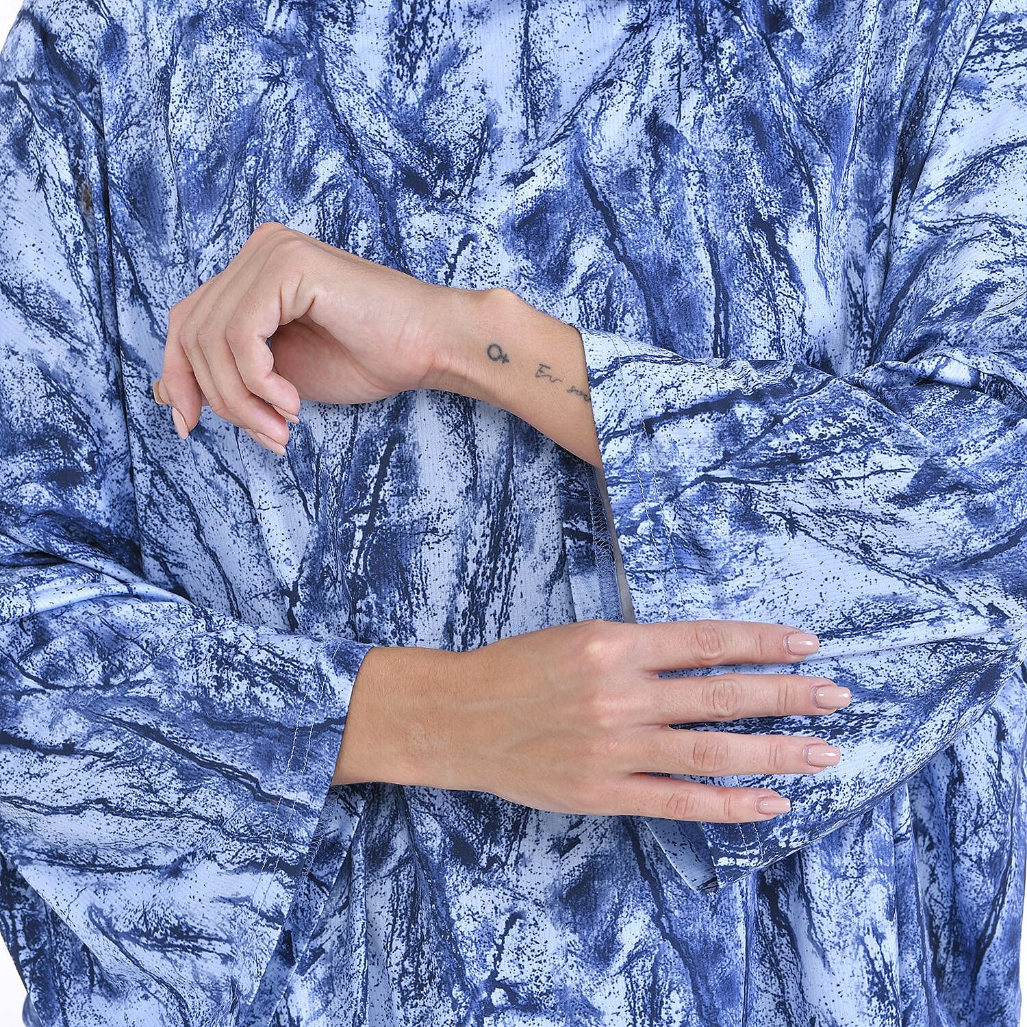 TAMSY Printed Stretch Jersey Top