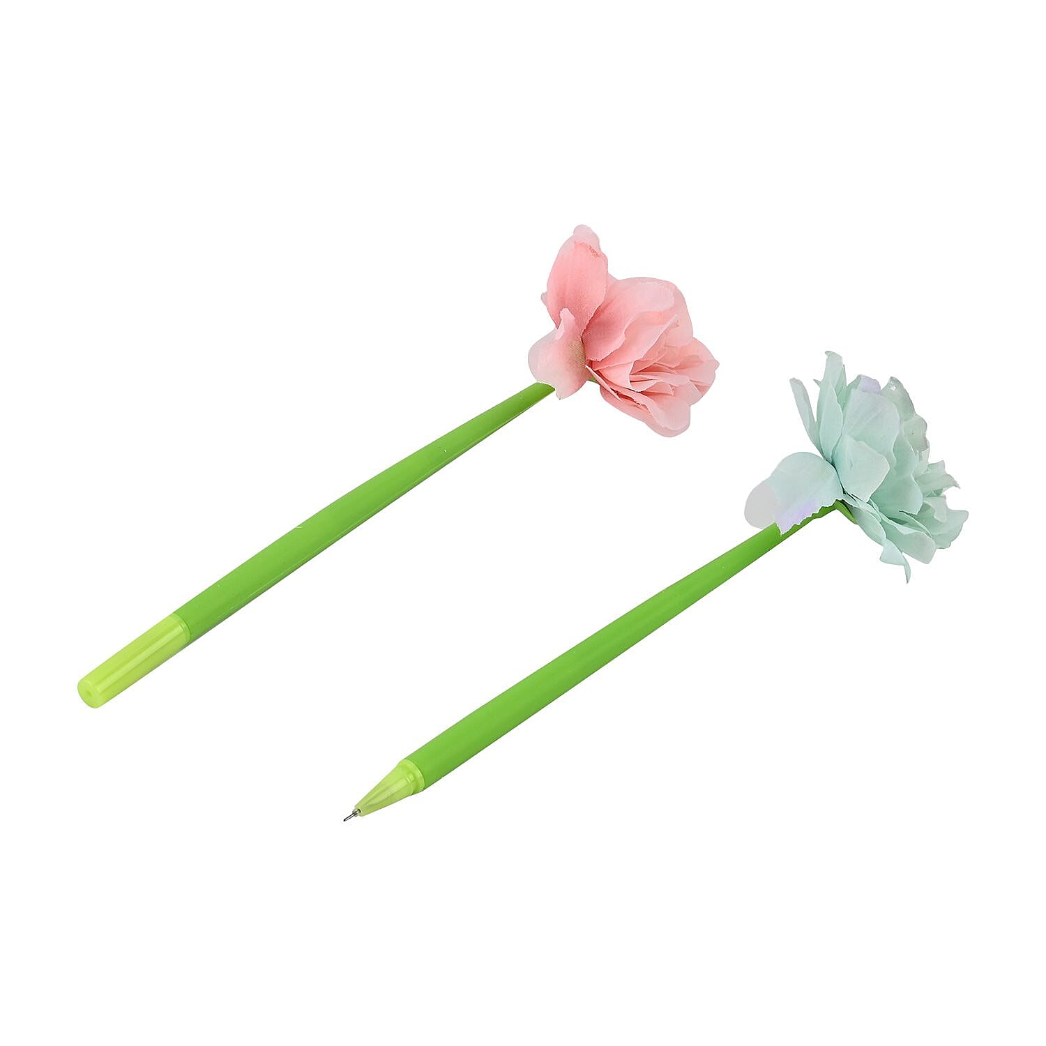 Set of 10 Creative Artificial Flowers Ballpoint Pen - Three Colour Peony