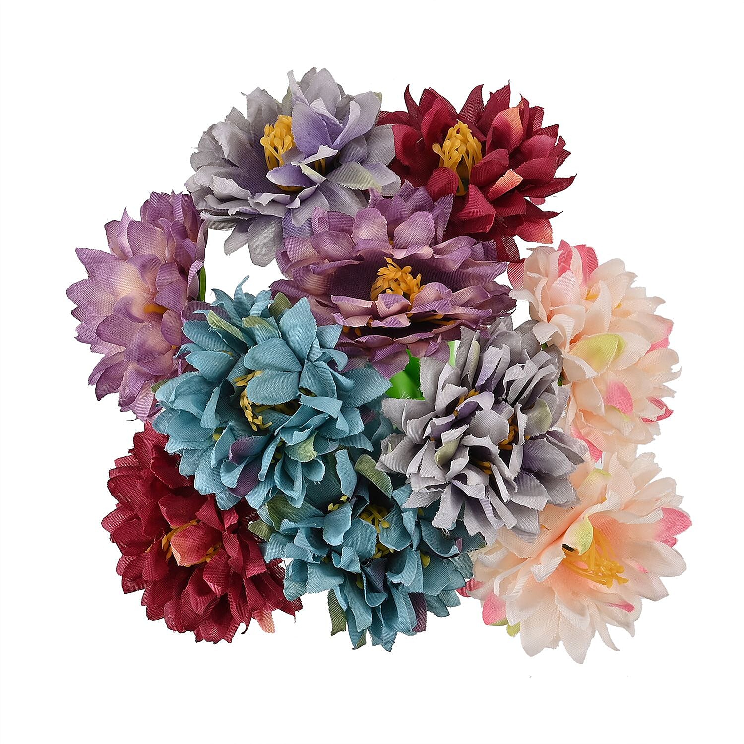 Set of 10 Creative Artificial Flowers Ballpoint Pen - Small Chrysanthemum (Multi)