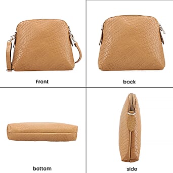https://tjcuk.sirv.com/Products/76/1/7617851/Genuine-Leather-Croc-Embossed-Crossbody-Bag-Tan_7617851_3.jpg?w=342&h=342