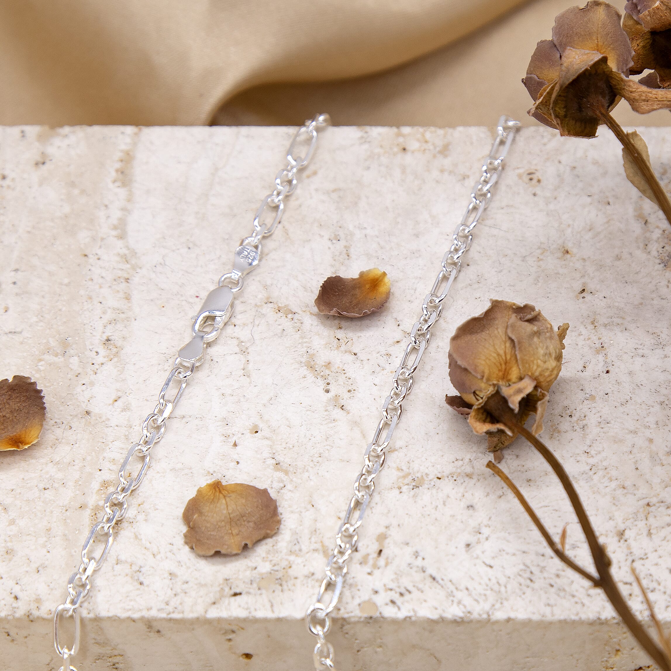 Sterling Silver Chain (Size - 18),  Silver Wt. 11.4 Gms