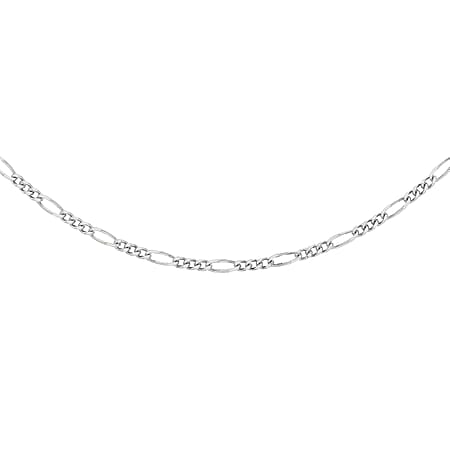 Sterling Silver Figaro Chain 16 Inch