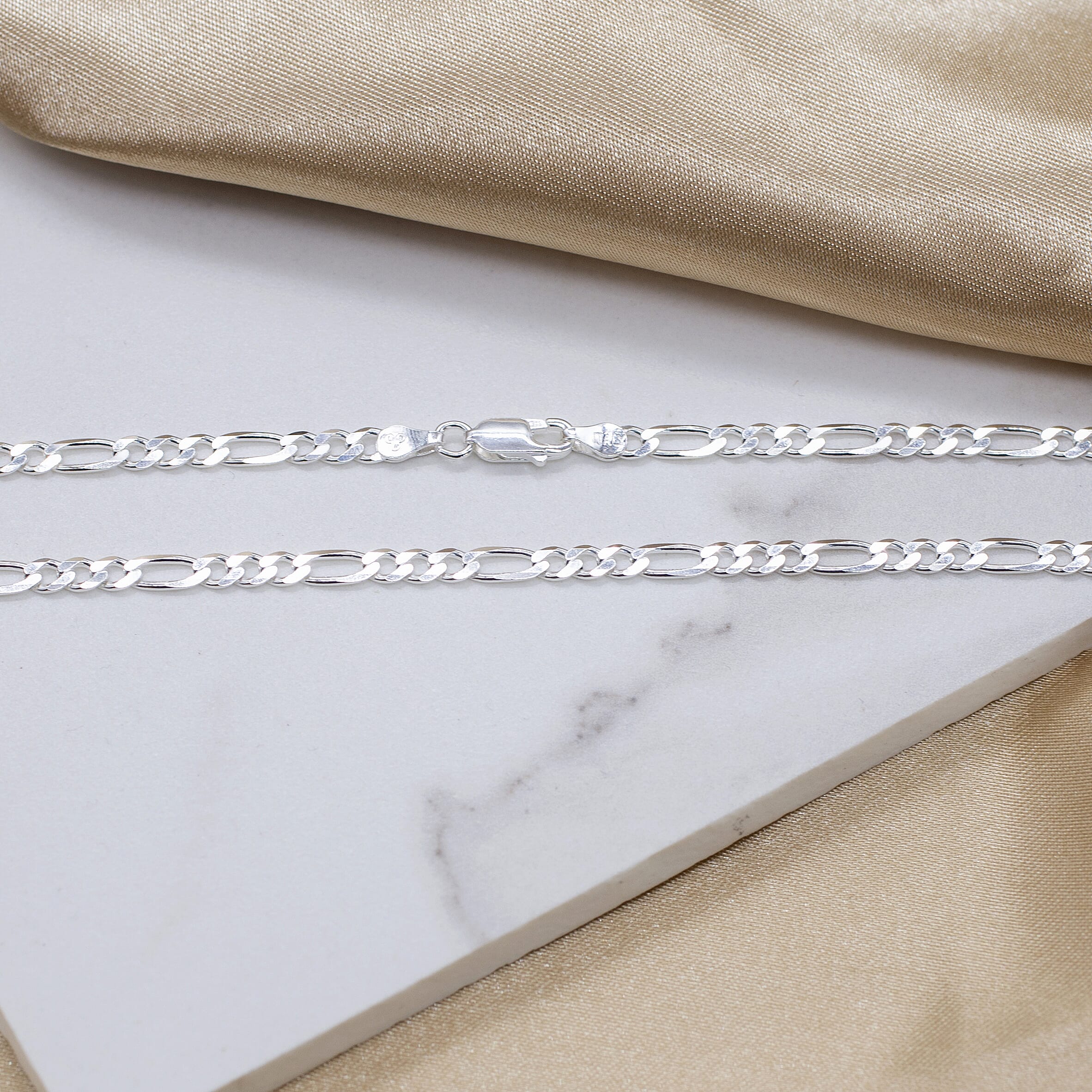 Sterling Silver Chain (Size - 24), Silver Wt. 12.4 Gms Sterling Silver Chain (Size - 24), Silver Wt. 12.4 Gms
