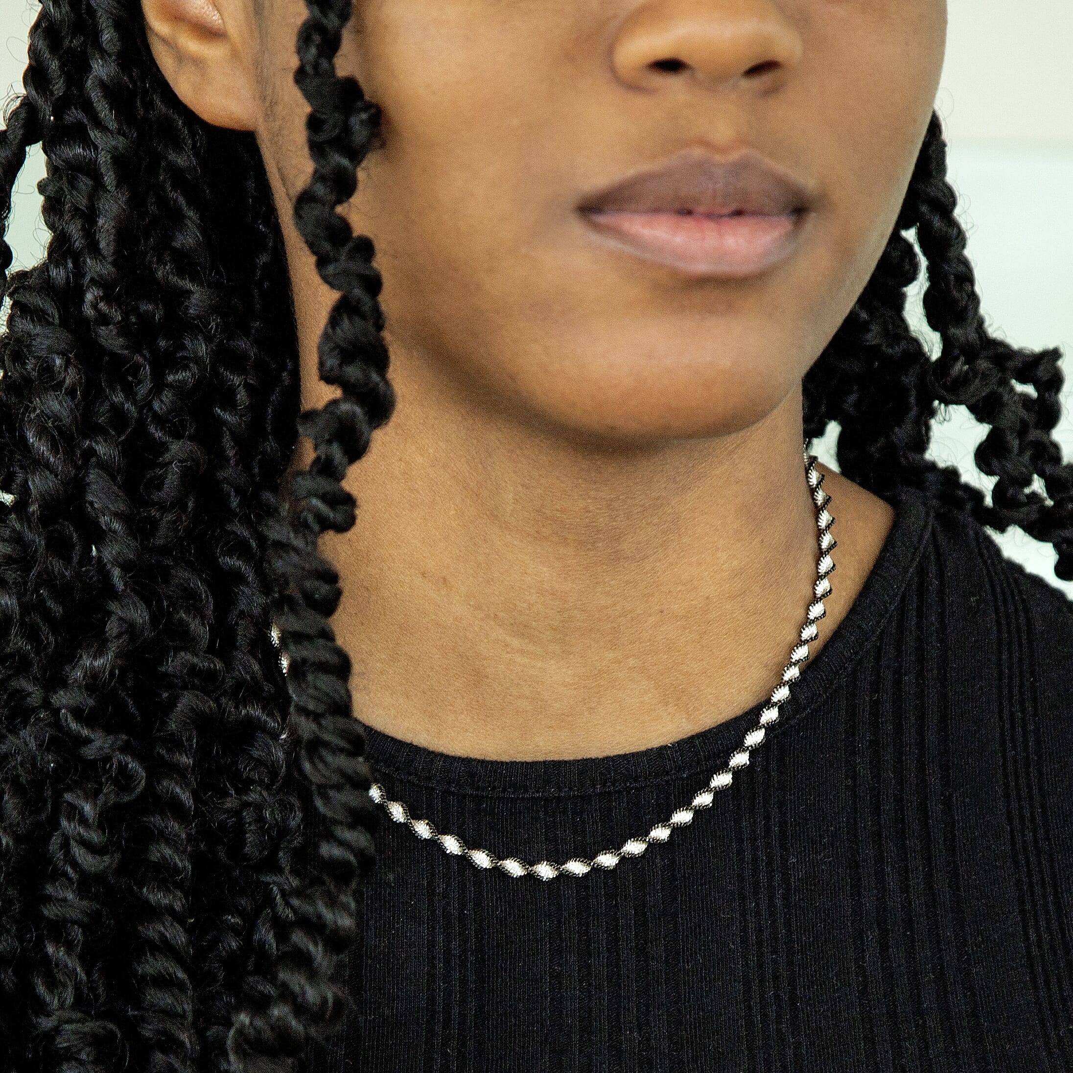 Sterling Silver Chain (Size - 16),  Silver Wt. 9.2 Gms