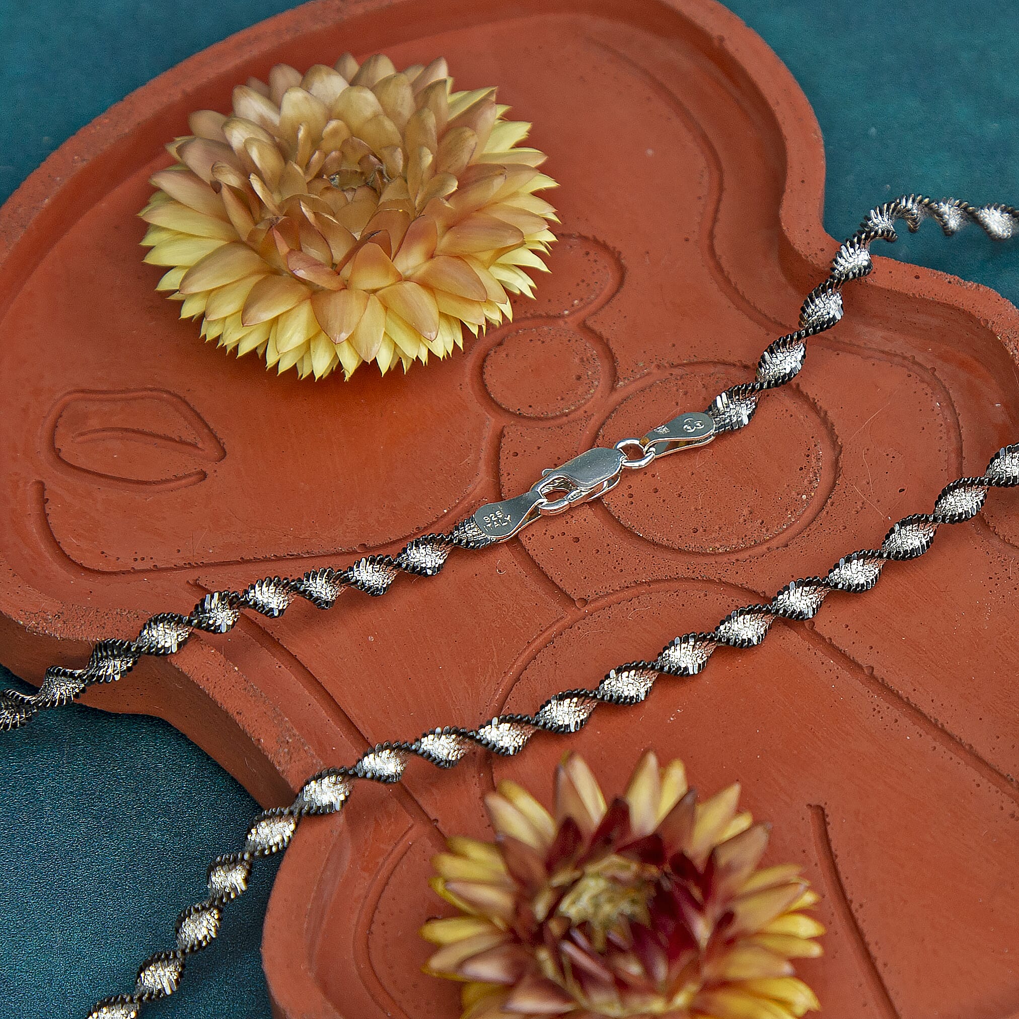 Sterling Silver Chain (Size - 16),  Silver Wt. 9.2 Gms