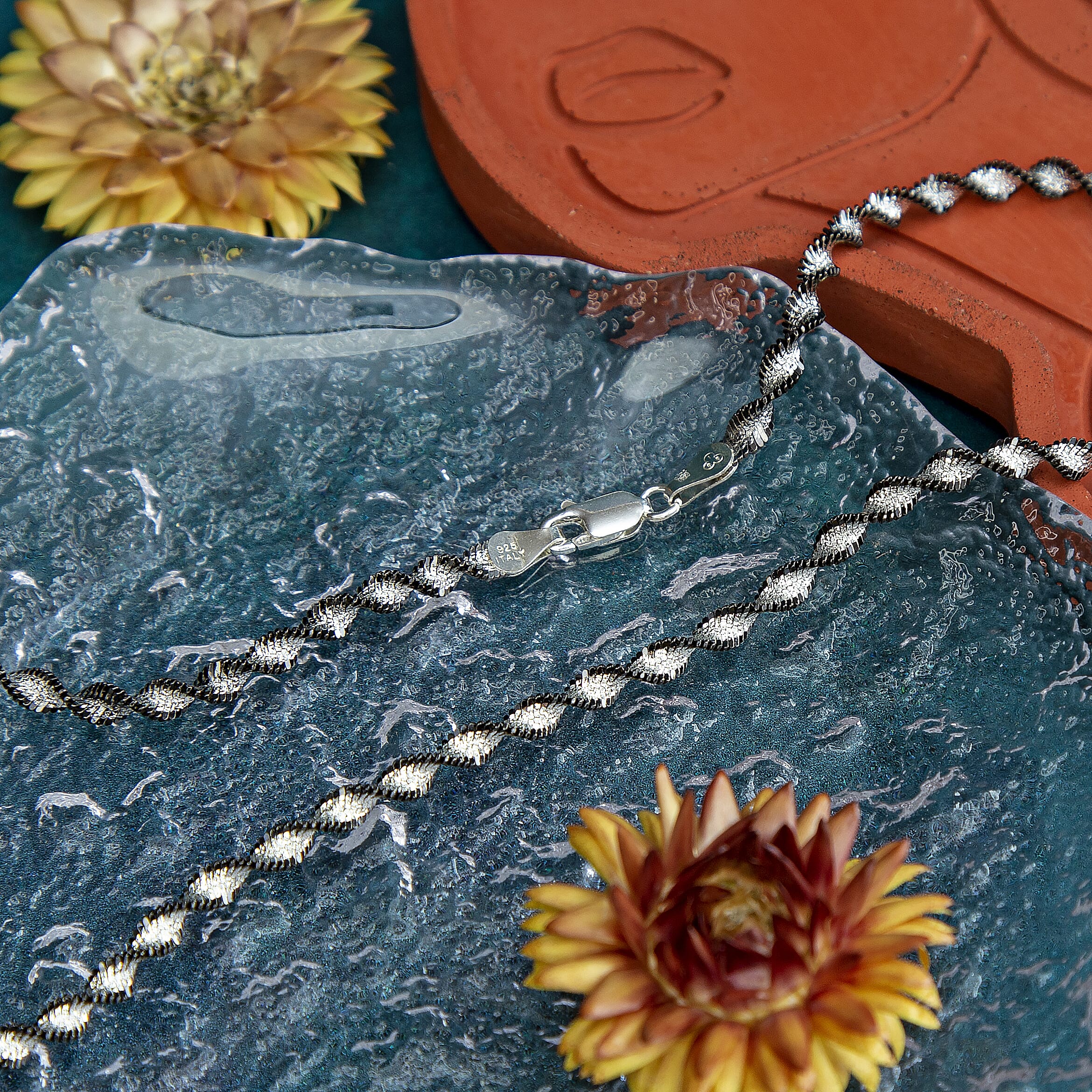 Sterling Silver Chain (Size - 16),  Silver Wt. 9.2 Gms