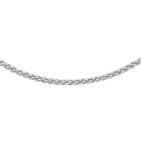 Sterling Silver Spiga Chain 16 Inch