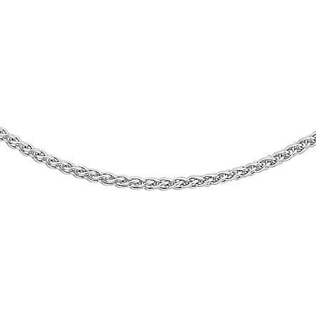 Sterling Silver Spiga Chain 20 Inch Sterling Silver Spiga Chain 20 Inch