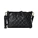 100% Genuine Leather Crossbody Bag With Shoulder Strap - Black