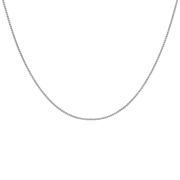 Sterling Silver Box Chain 18 Inch - 7618194 - TJC