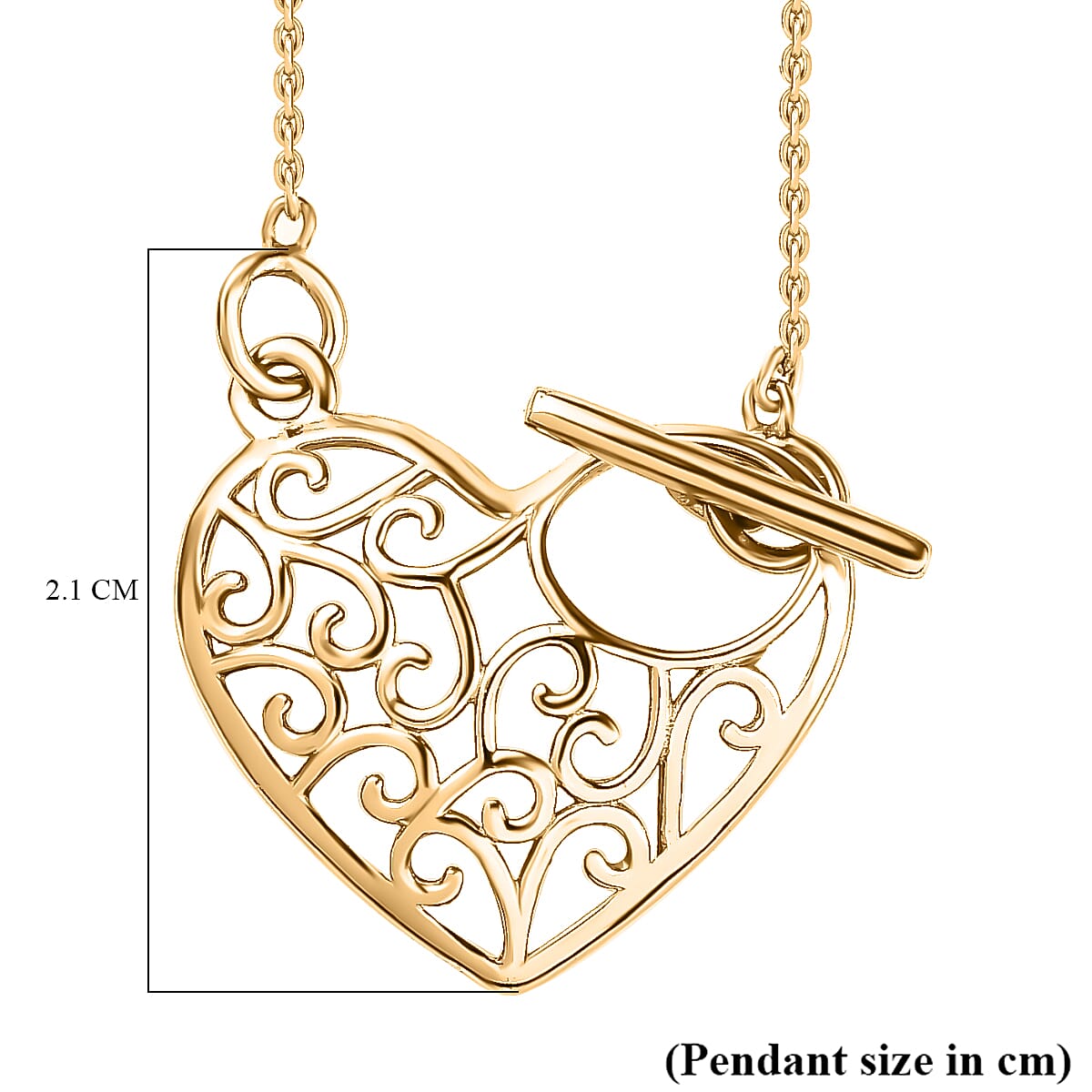 Vermeil YG Sterling Silver Fancy Necklace (Size - 20),  Silver Wt. 8 Gms