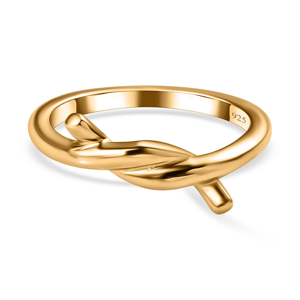 Vermeil YG Sterling Silver Bypass Ring