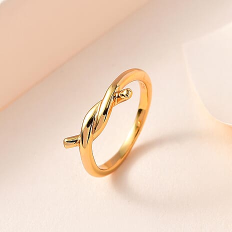 Vermeil YG Sterling Silver Bypass Ring