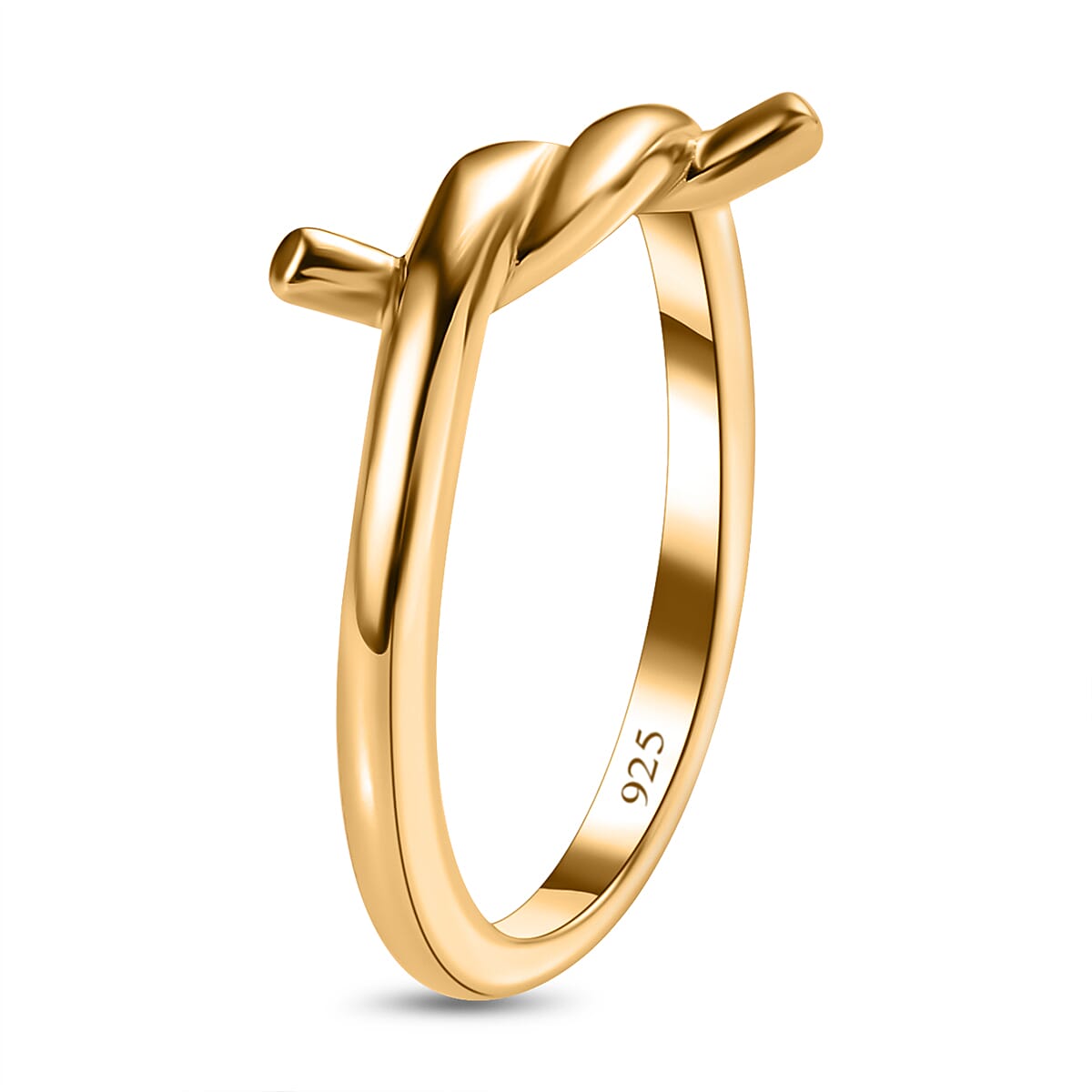 Vermeil YG Sterling Silver Bypass Ring