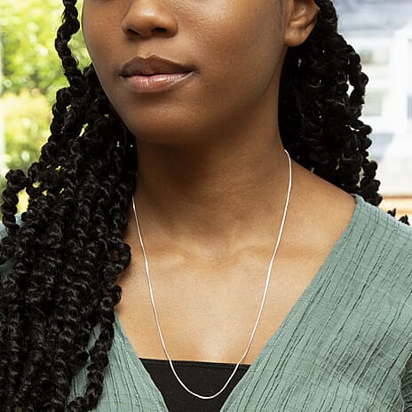 Sterling Silver Chain (Size - 24)