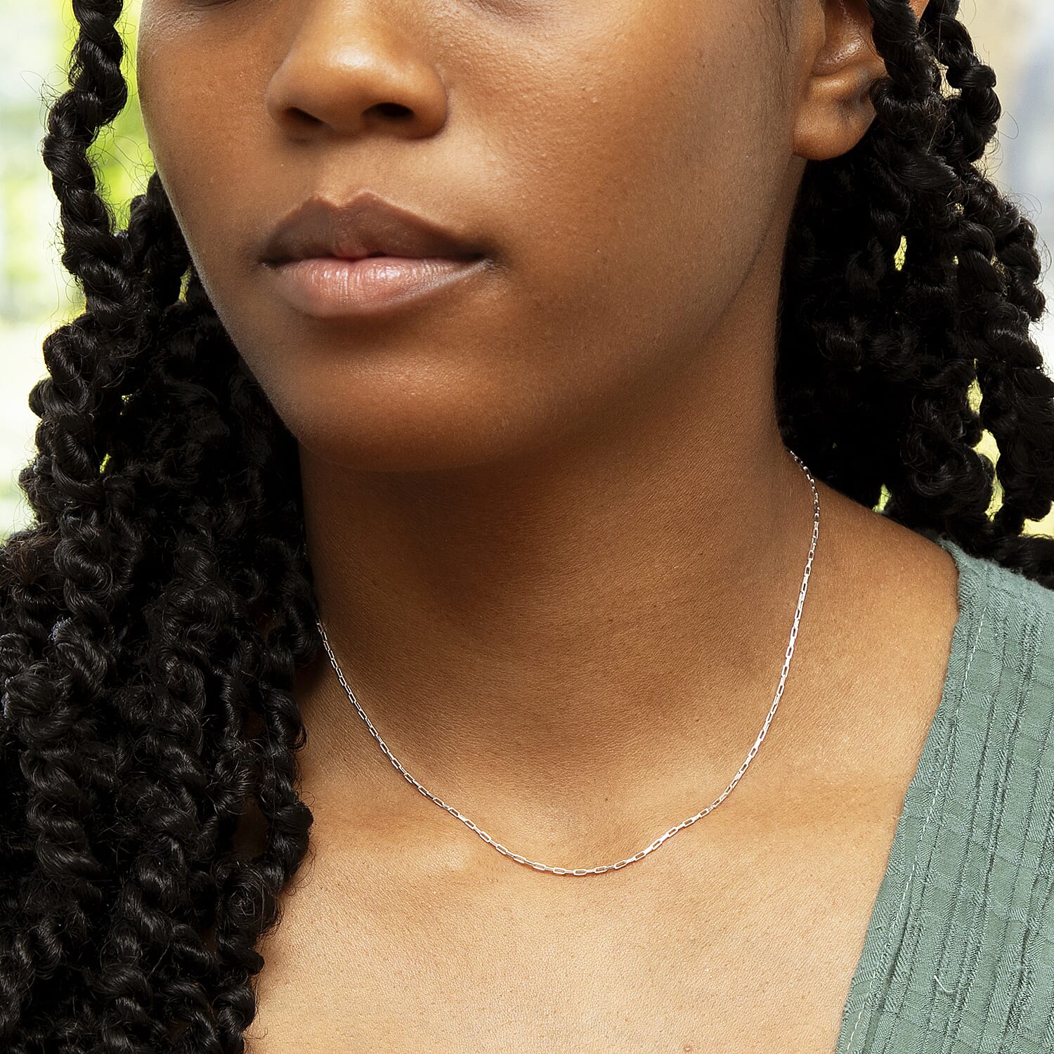 Sterling Silver Chain (Size - 16) Sterling Silver Chain (Size - 16)