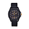 STRADA Japanese Movement Black Analog Watch With Leather Strap and Buckle Fastening