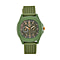 STRADA Japanese Movement Green Analog Watch With Leather Strap and Buckle Fastening