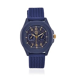 STRADA Japanese Movement Red Analog Watch With Leather Strap and Buckle Fastening