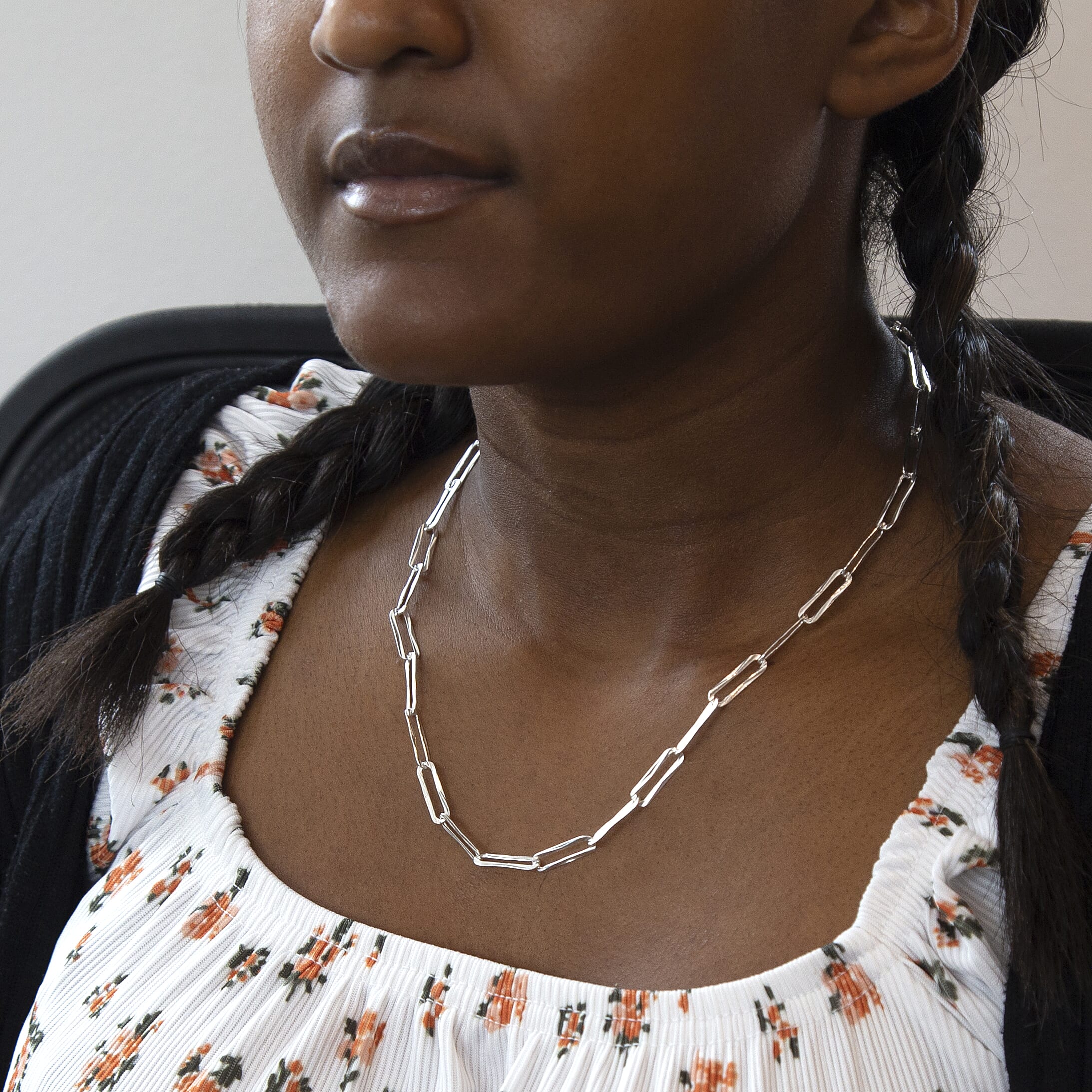 Sterling Silver Chain (Size - 18),  Silver Wt. 7.6 Gms