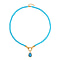 Designer Close Out- Lapiz Lazuli and Blue Shell Pearl Necklace (Size - 24)