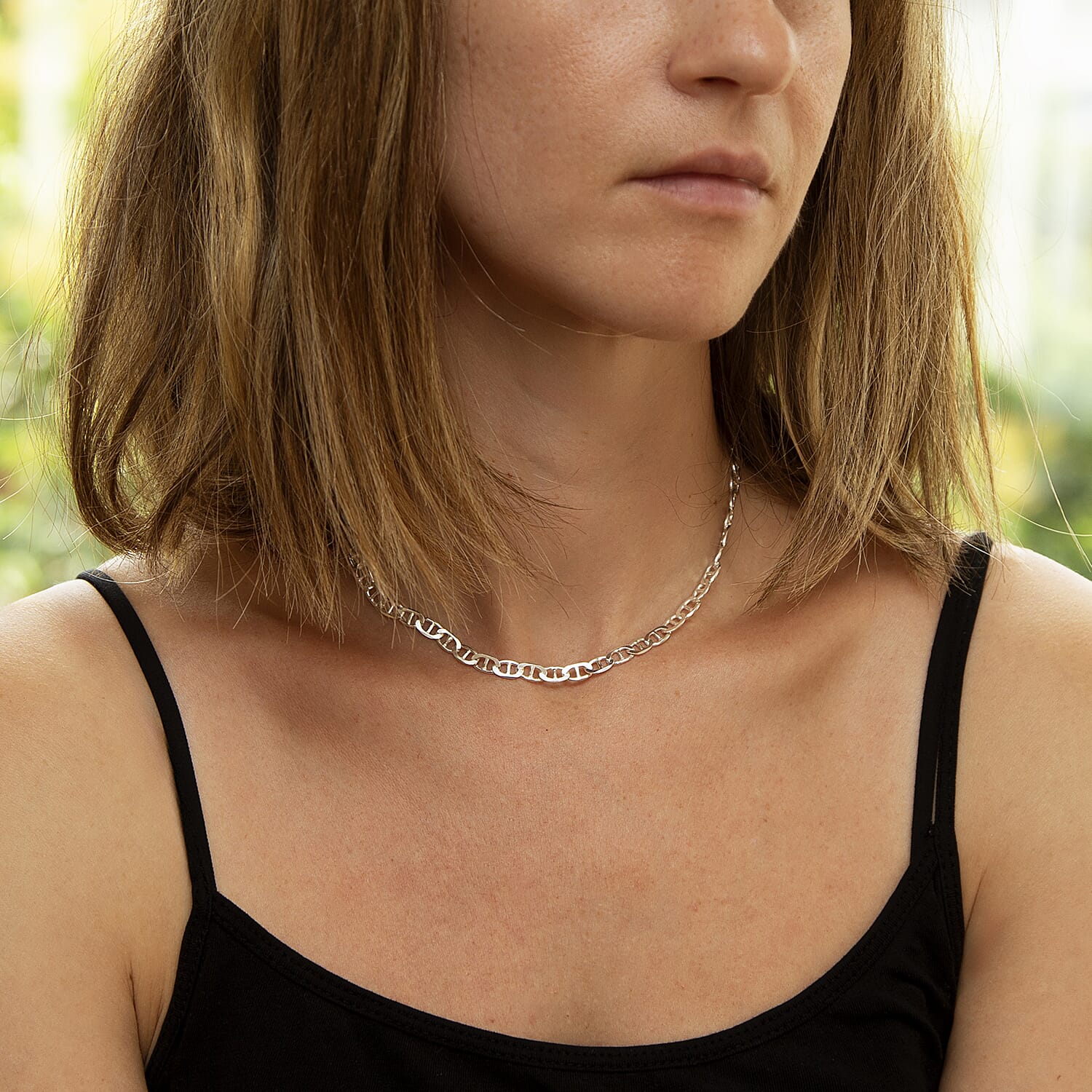 Sterling Silver Chain (Size - 16),  Silver Wt. 12.5 Gms