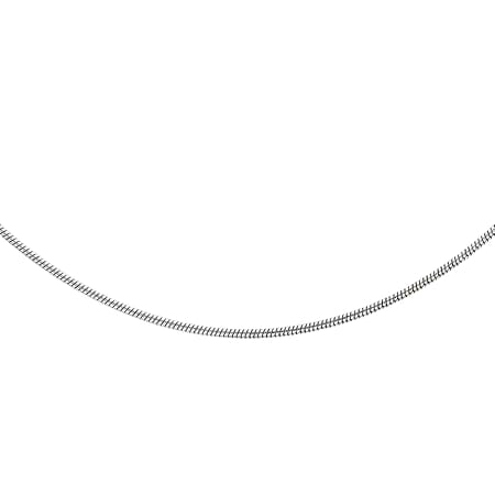 Sterling Silver Round Snake Chain 18 Inch