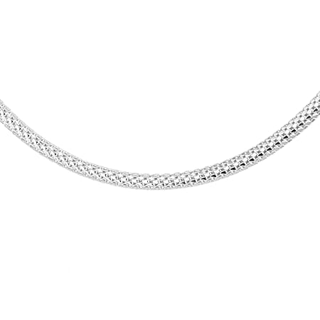 Sterling Silver 2.8mm Mesh Chain 18 Inch