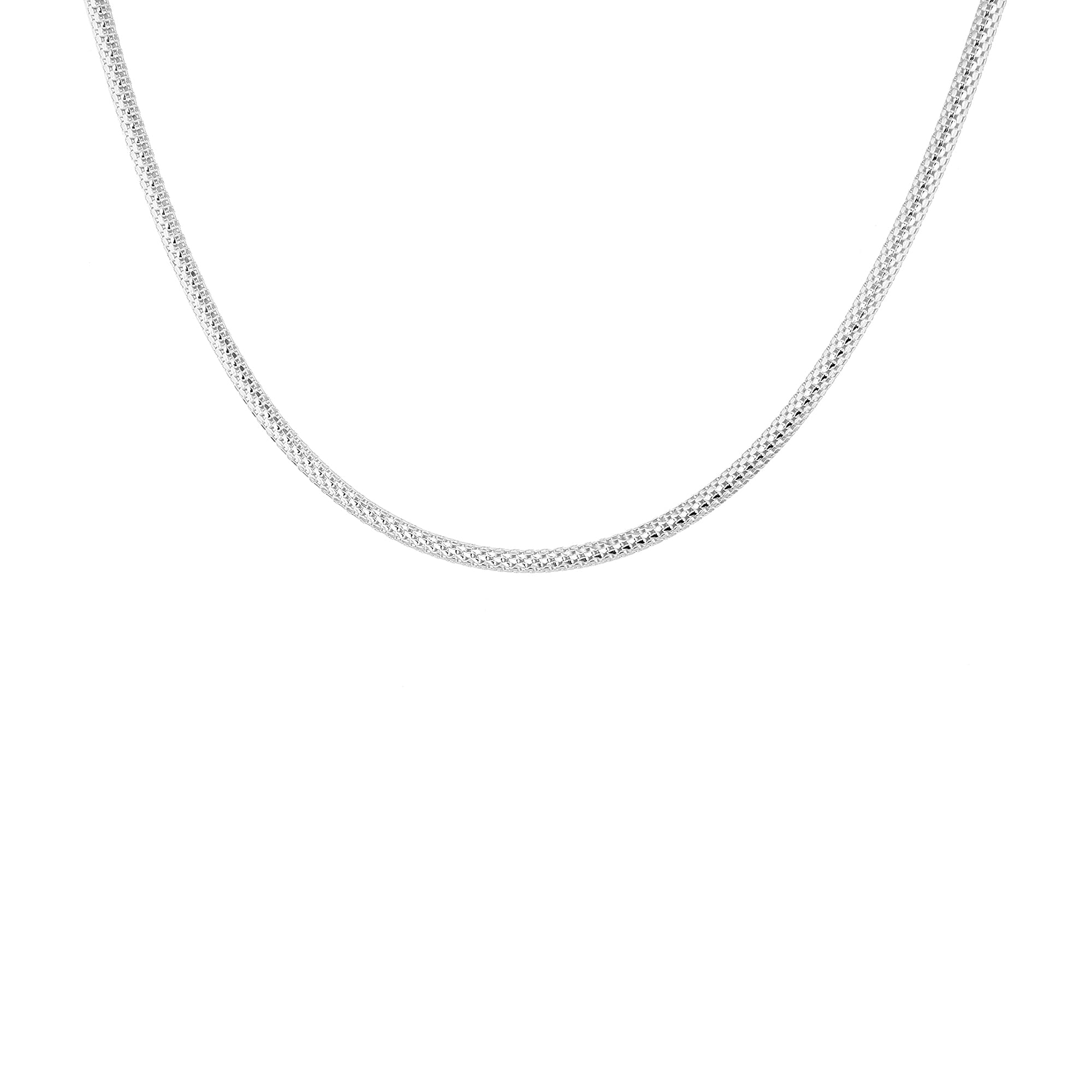 Sterling Silver Chain (Size - 18),  Silver Wt. 7.6 Gms