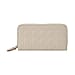 Genuine Leather Wallet with Embossed Quadrate Pattern - RFID Blocking - Tan