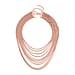 Multi Strand Necklace (Size - 18.5-5.5) in Yellow Gold Tone