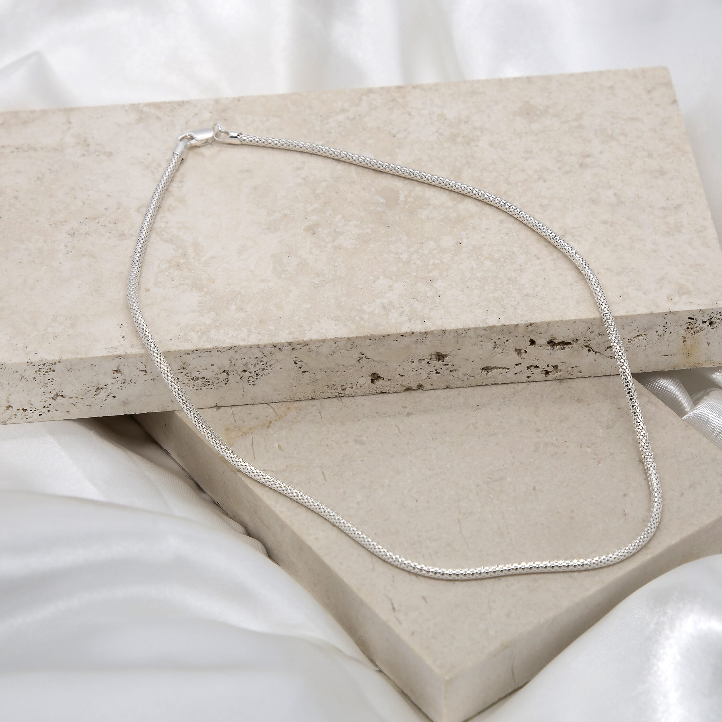 Sterling Silver Chain (Size - 22),  Silver Wt. 9.3 Gms