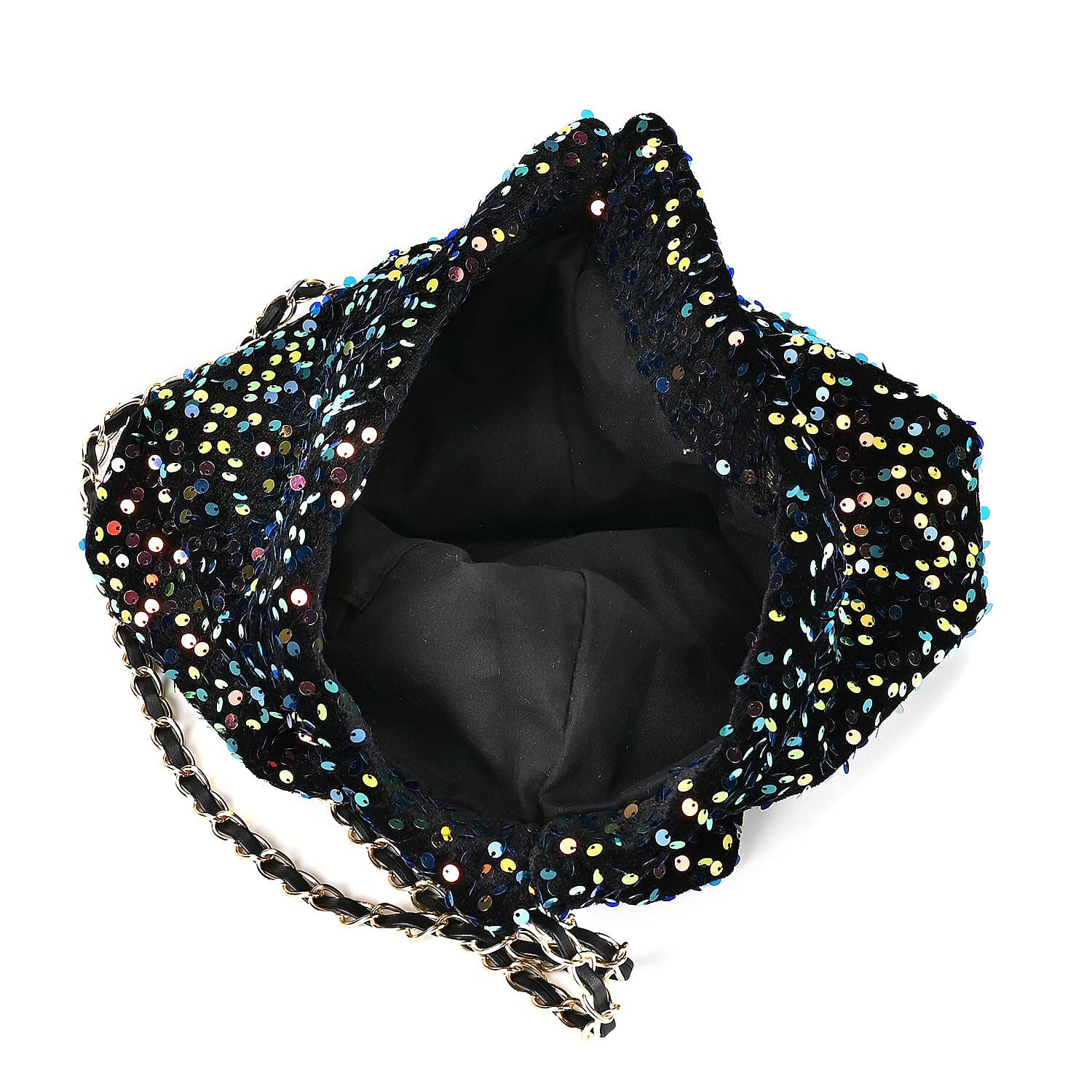  Set of 3 Sequin Bag (Includes Shoulder Bag, Crossbody Bag & Clutch Bag) - Multi