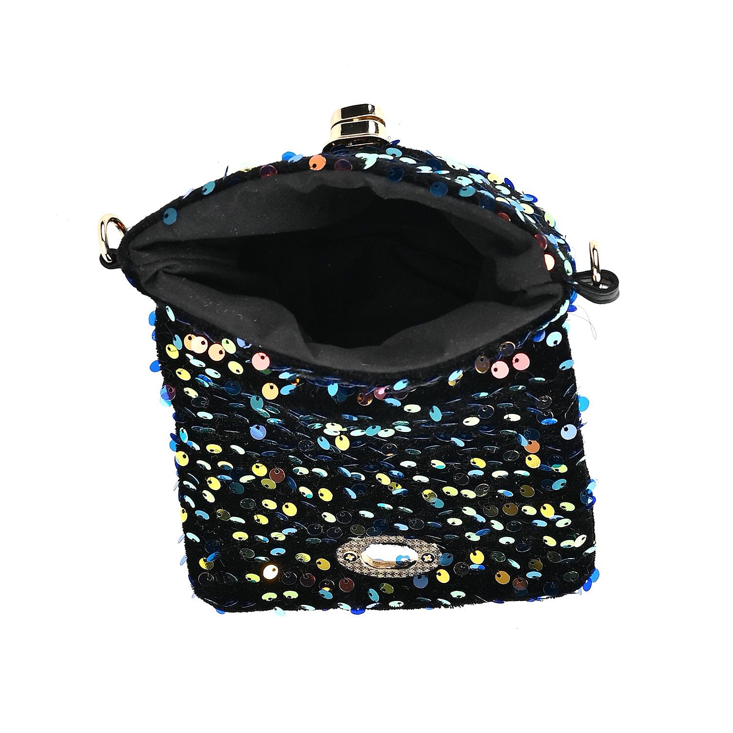  Set of 3 Sequin Bag (Includes Shoulder Bag, Crossbody Bag & Clutch Bag) - Multi