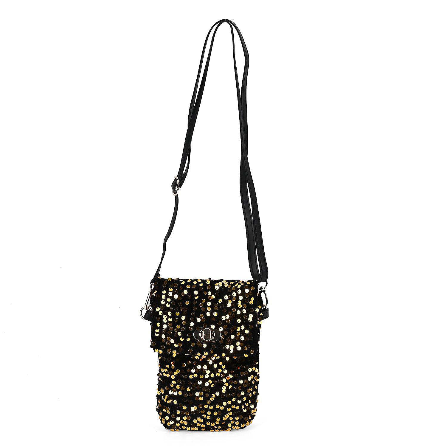 Sequin Mini Handbag Gold | NA-KD