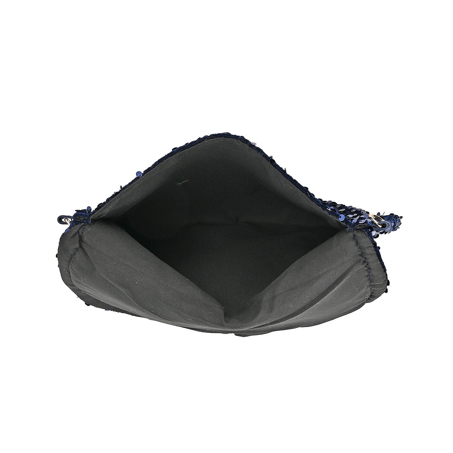 Set of 3 Sequin Bag (Includes Shoulder Bag, Crossbody Bag & Clutch Bag) - Navy