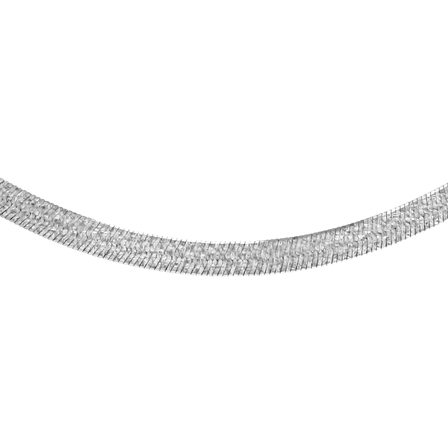 Rhodium Overlay Sterling Silver Chain (Size - 18),  Silver Wt. 6.7 Gms
