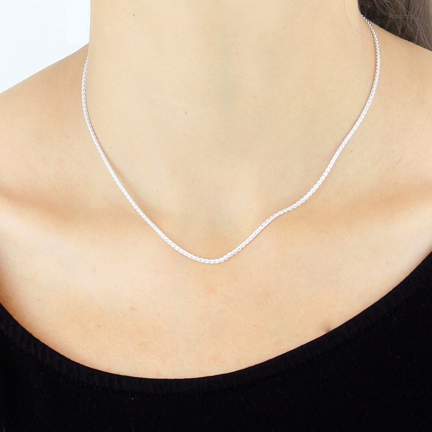 Sterling Silver Chain (Size - 16)