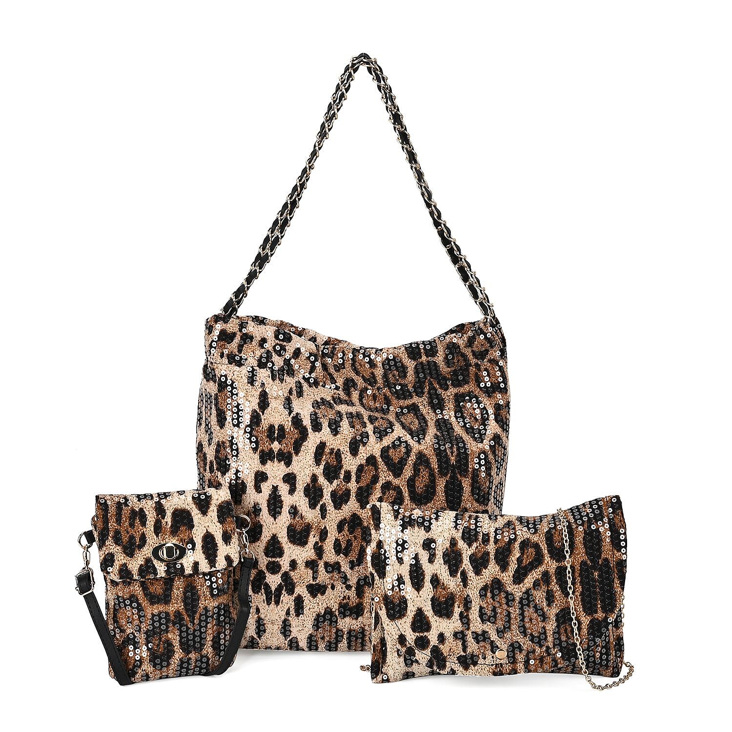 Leopard on sale shoulder bag