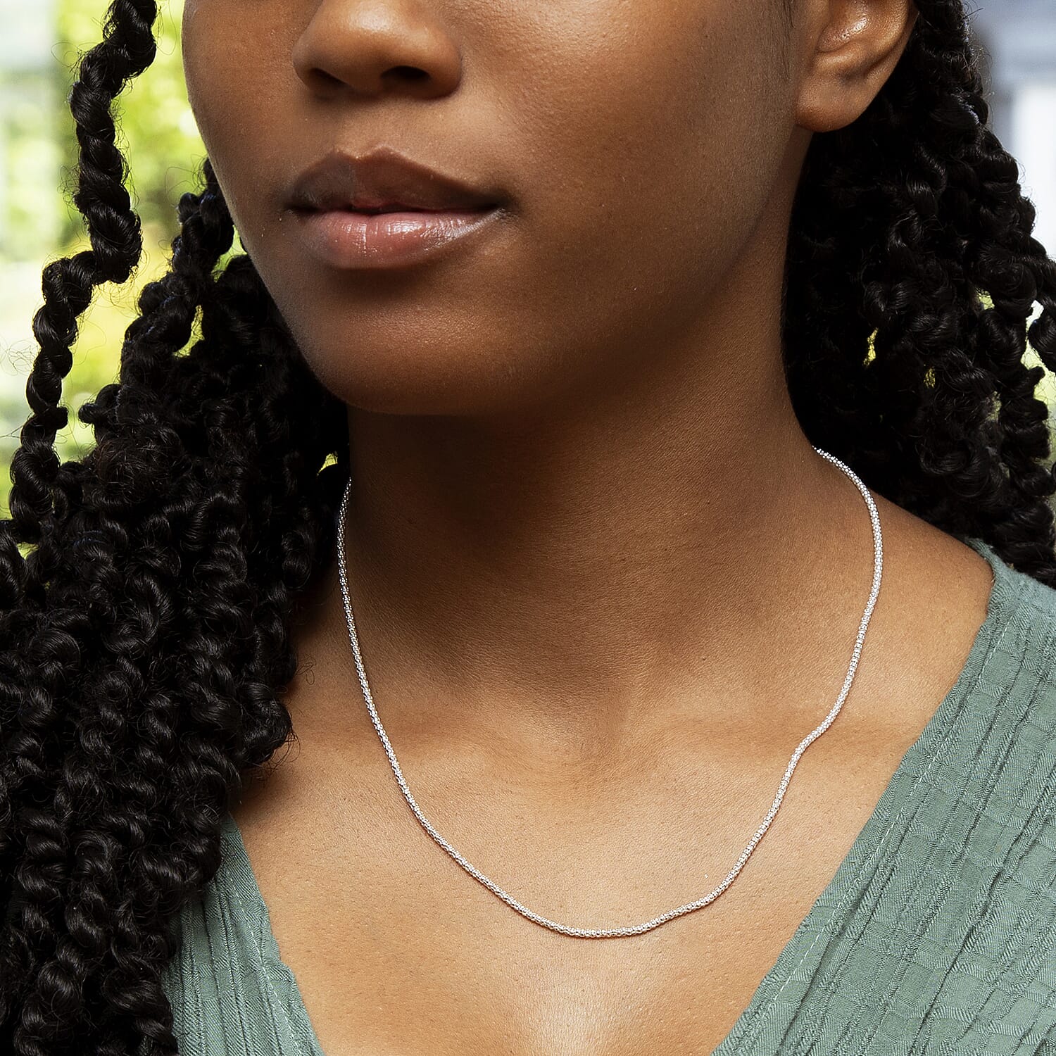 Sterling Silver Chain (Size - 20)