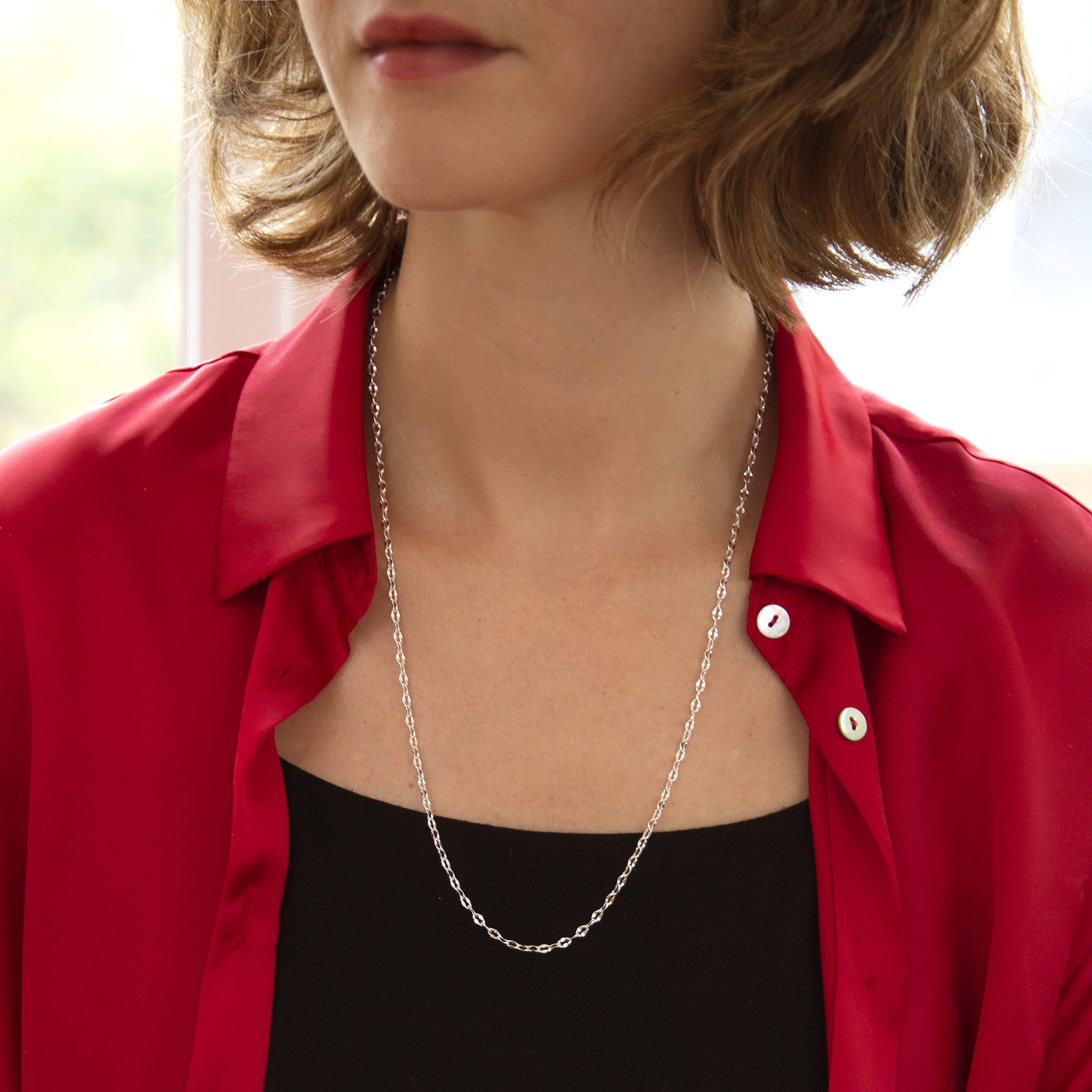 Sterling Silver Chain (Size - 24)