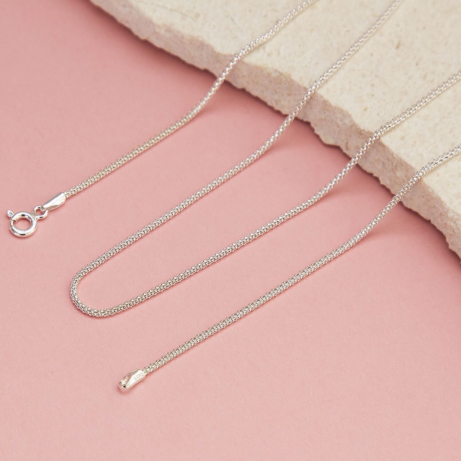 Sterling Silver Chain (Size - 24)