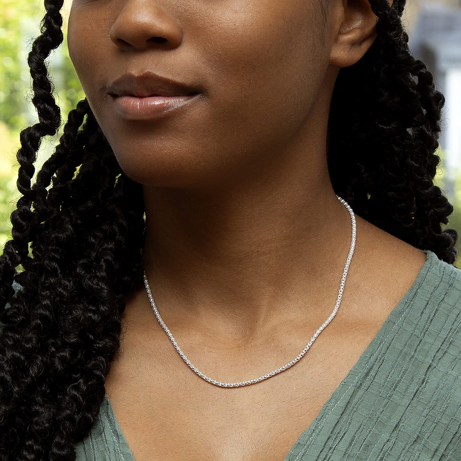 Sterling Silver Chain (Size - 18) Sterling Silver Chain (Size - 18)