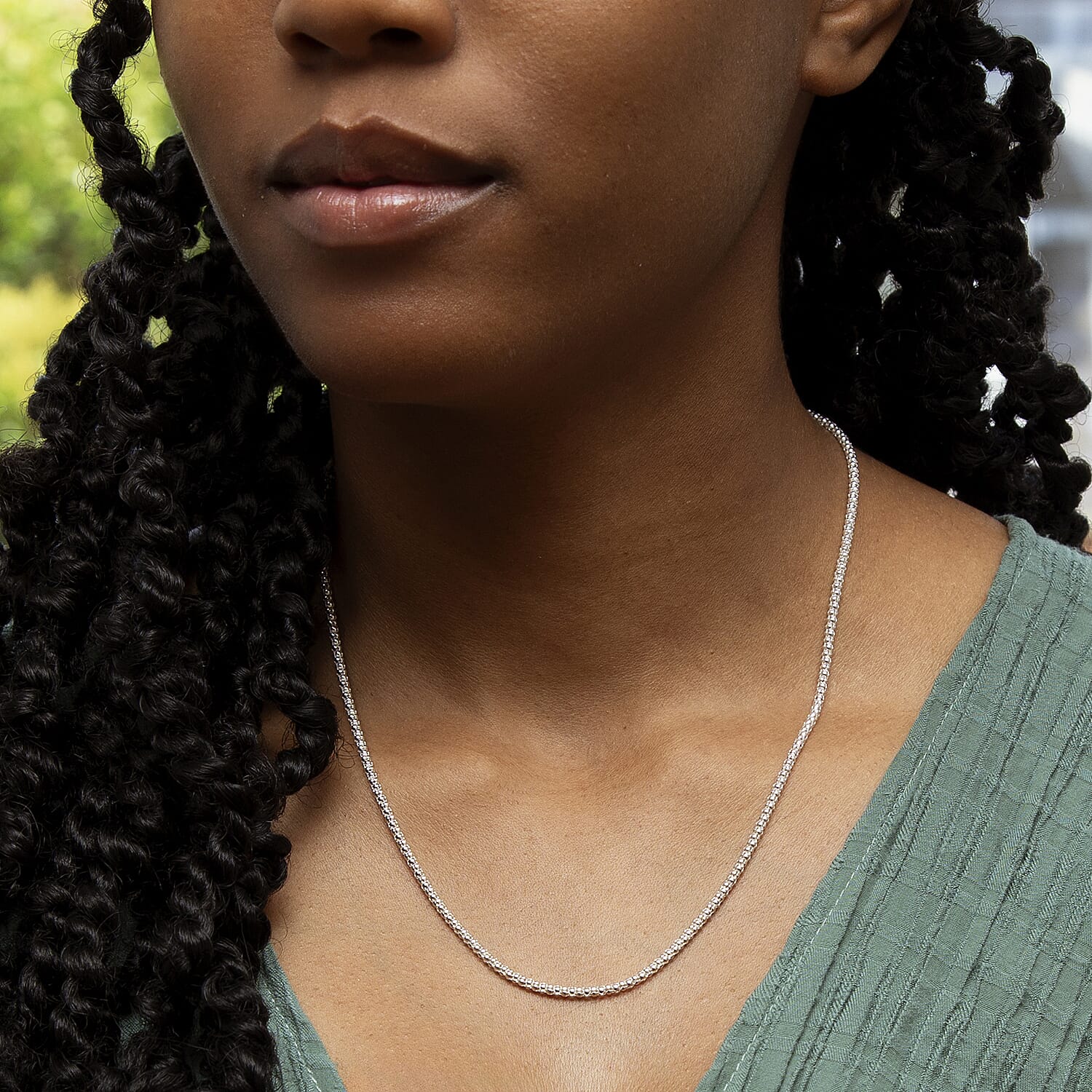 Sterling Silver Chain (Size - 20),  Silver Wt. 5.2 Gms