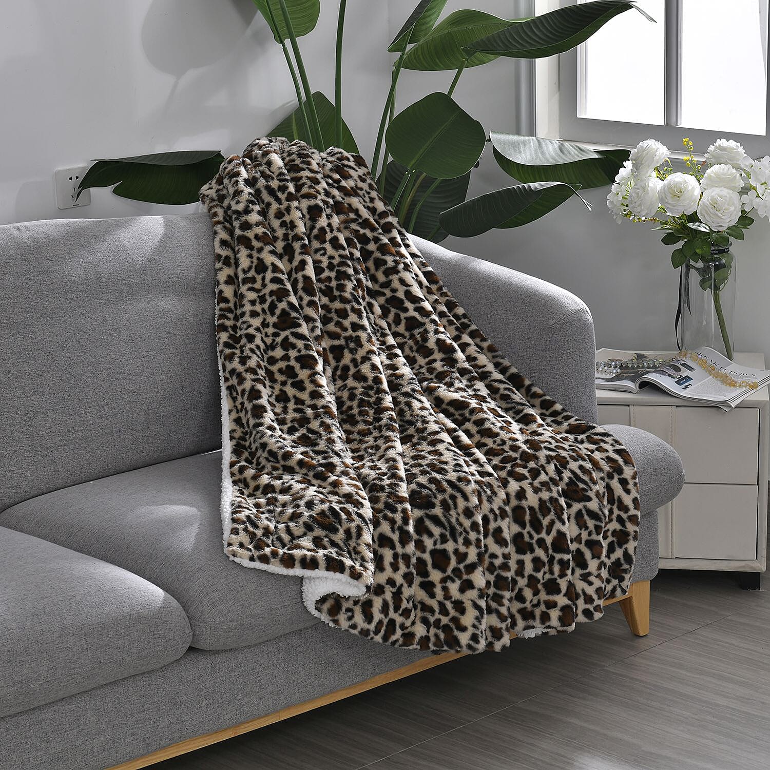 Leopard print deals blanket