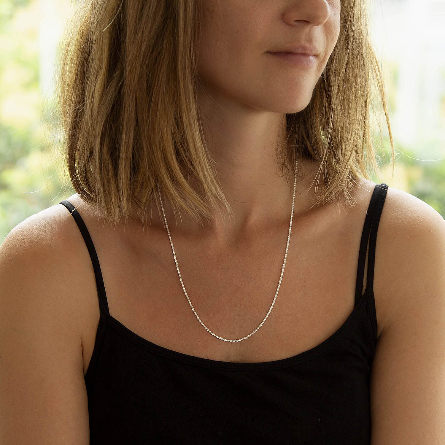 Sterling Silver Chain (Size - 22)