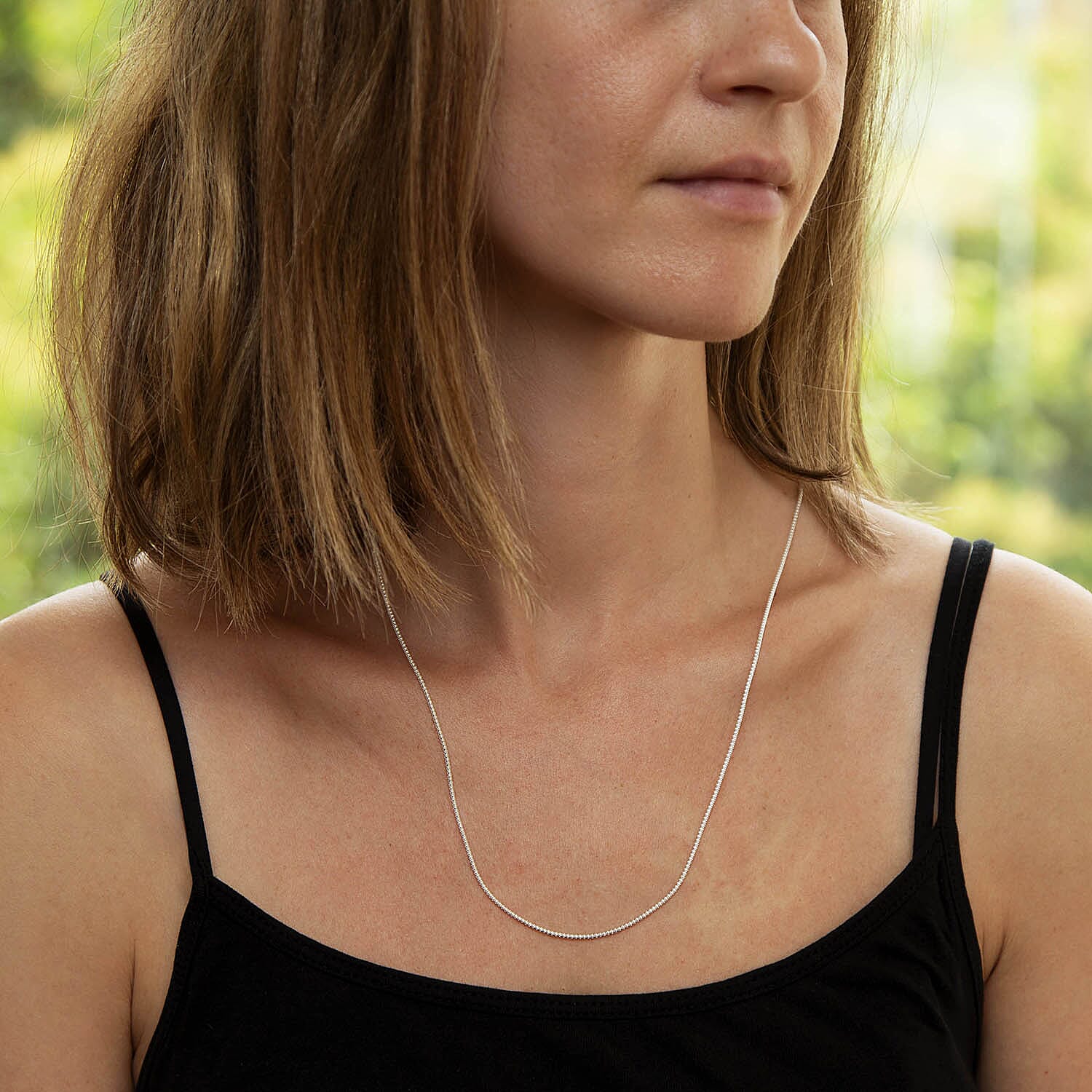 Sterling Silver Chain (Size - 24)