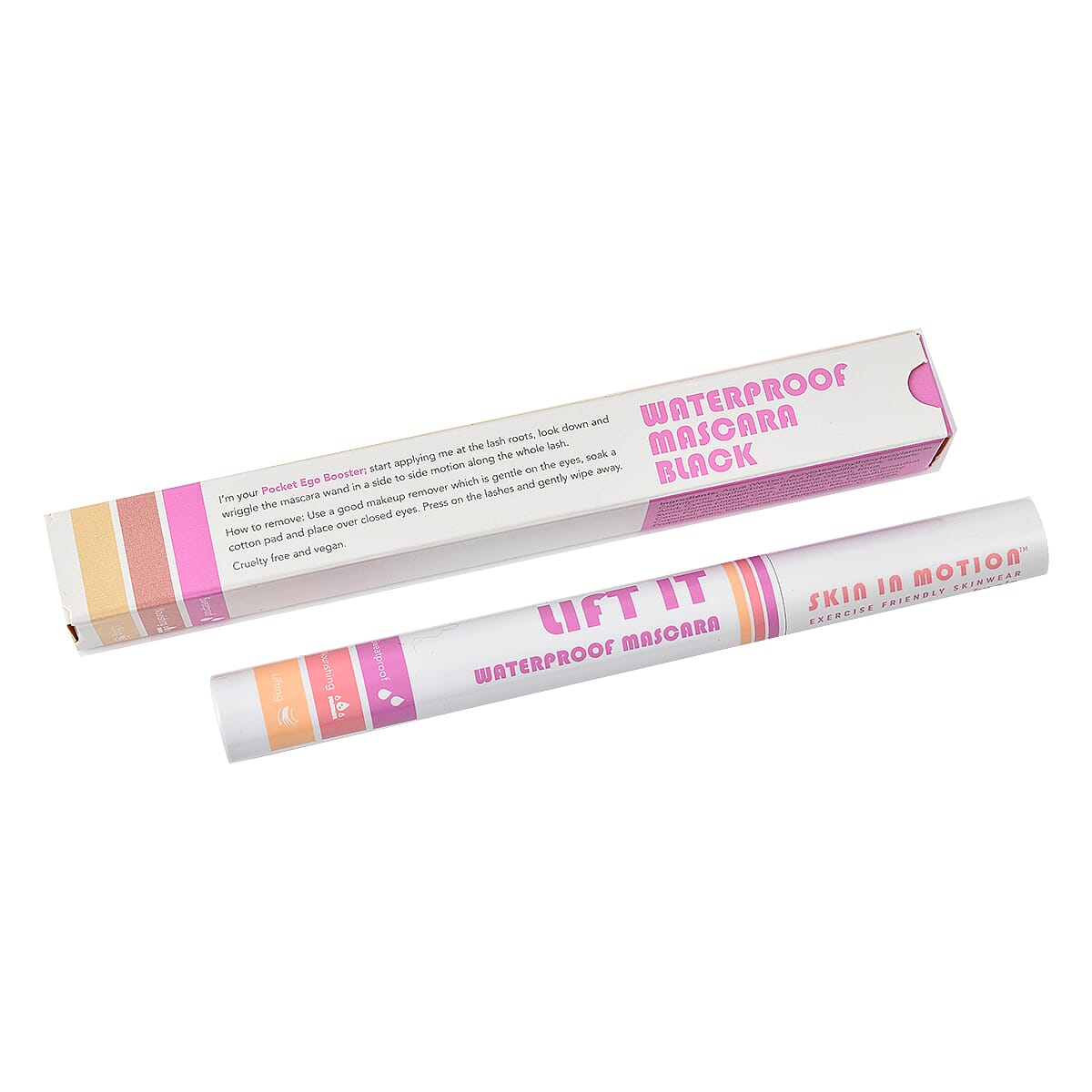 Skin In Motion- Lift It Waterproof Mascara with Lip balm In Fabric Bag