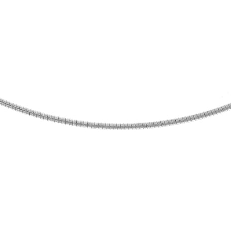 Rhodium Overlay Sterling Silver Chain (Size - 16),  Silver Wt. 6 Gms