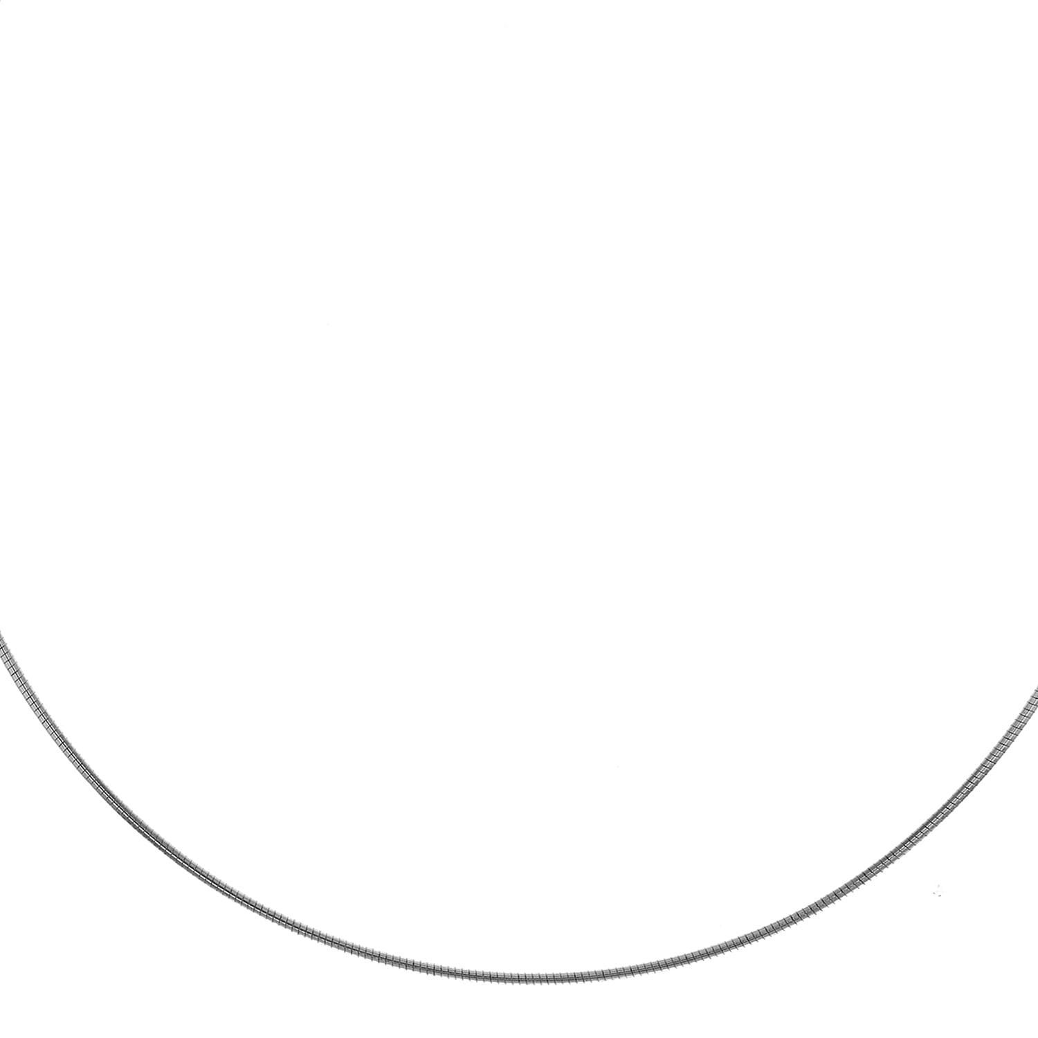 Rhodium Overlay Sterling Silver Chain (Size - 16),  Silver Wt. 6 Gms